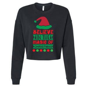 Believe In The Magic Of Christmas Cropped Pullover Crew