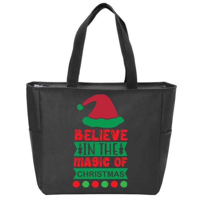 Believe In The Magic Of Christmas Zip Tote Bag