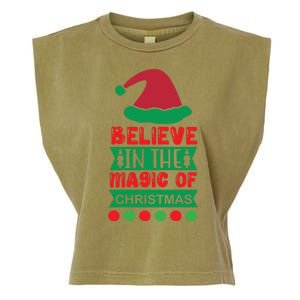 Believe In The Magic Of Christmas Garment-Dyed Women's Muscle Tee