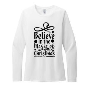 Believe In The Magic Of Christmas Womens CVC Long Sleeve Shirt