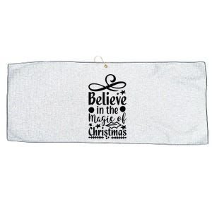 Believe In The Magic Of Christmas Large Microfiber Waffle Golf Towel