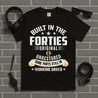 Built In The Forties Built In The 40s Birthday T-Shirt