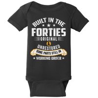 Built In The Forties Built In The 40s Birthday Baby Bodysuit