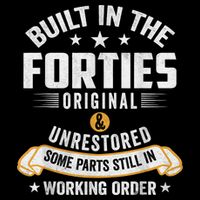 Built In The Forties Built In The 40s Birthday Baby Bodysuit