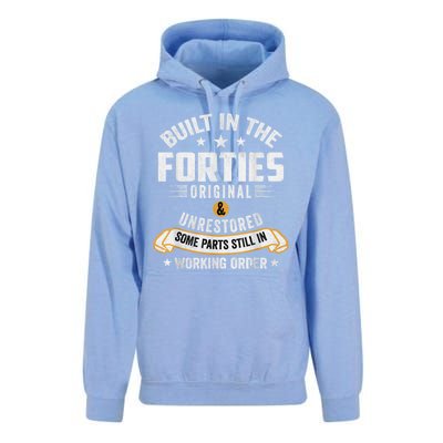 Built In The Forties Built In The 40s Birthday Unisex Surf Hoodie