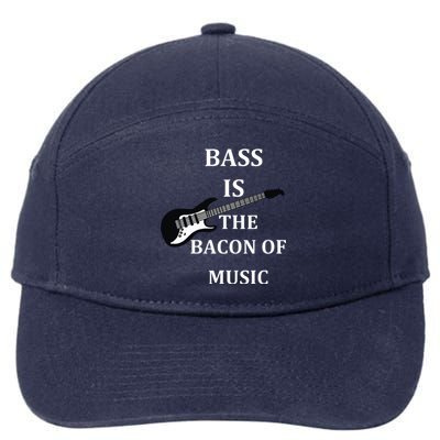 Bass Is The Bacon Of Music Bass Players 7-Panel Snapback Hat