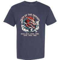 Born In The Lunar Year Of Dragon Wood Dragon 2024 Chinese Garment-Dyed Heavyweight T-Shirt