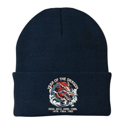 Born In The Lunar Year Of Dragon Wood Dragon 2024 Chinese Knit Cap Winter Beanie