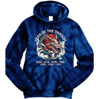 Born In The Lunar Year Of Dragon Wood Dragon 2024 Chinese Tie Dye Hoodie