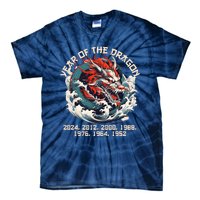 Born In The Lunar Year Of Dragon Wood Dragon 2024 Chinese Tie-Dye T-Shirt