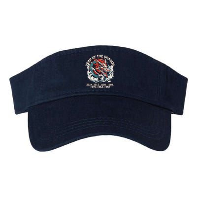 Born In The Lunar Year Of Dragon Wood Dragon 2024 Chinese Valucap Bio-Washed Visor