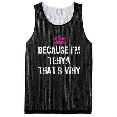 Because IM Tehya ThatS Why Mesh Reversible Basketball Jersey Tank