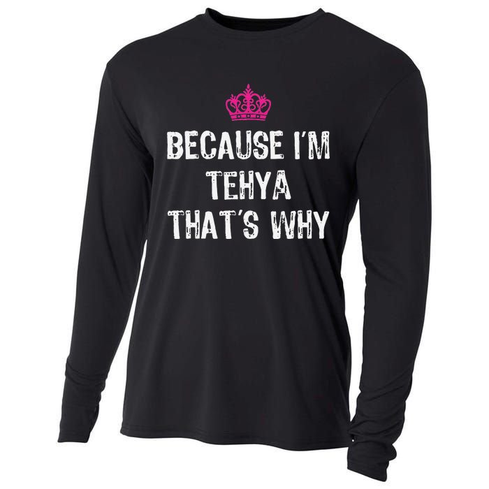 Because IM Tehya ThatS Why Cooling Performance Long Sleeve Crew