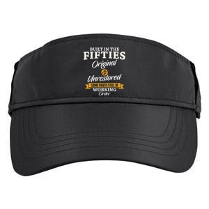 Built In The Fifties Built In The 50s Birthday Adult Drive Performance Visor