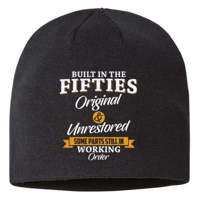 Built In The Fifties Built In The 50s Birthday Sustainable Beanie