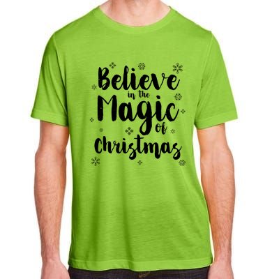 Believe In The Magic Of Christmas Funny Christmas Funny Gift Adult ChromaSoft Performance T-Shirt