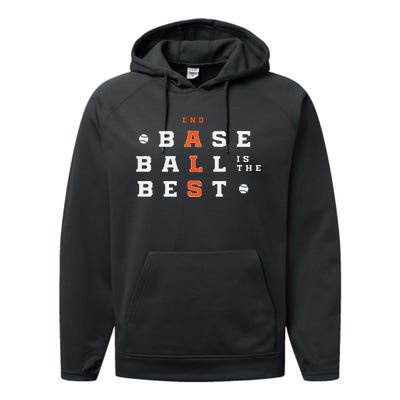 Baseball Is The Best End Als Performance Fleece Hoodie