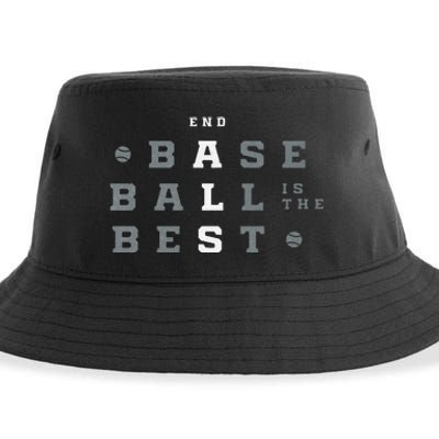 Baseball Is The Best End Als Sustainable Bucket Hat