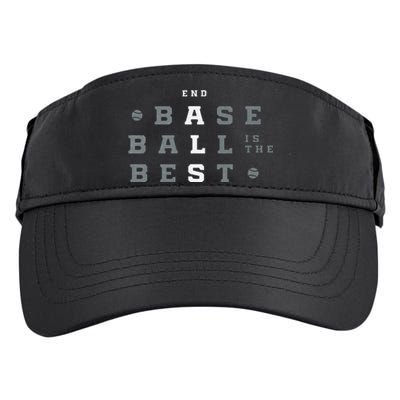 Baseball Is The Best End Als Adult Drive Performance Visor