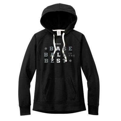 Baseball Is The Best End Als Women's Fleece Hoodie