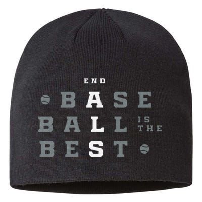 Baseball Is The Best End Als Sustainable Beanie