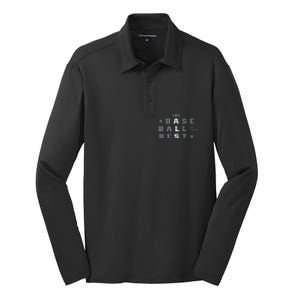 Baseball Is The Best End Als Silk Touch Performance Long Sleeve Polo