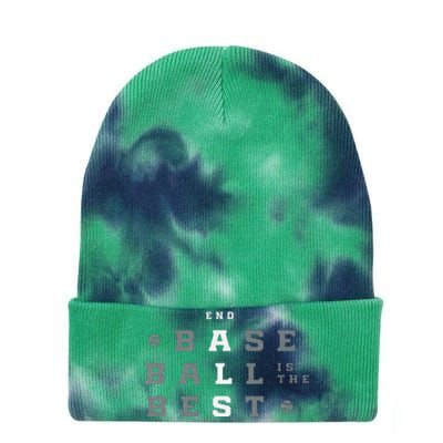 Baseball Is The Best End Als Tie Dye 12in Knit Beanie