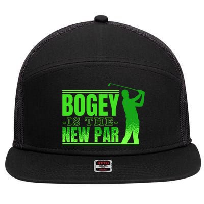 Bogey Is The New Par Golf 7 Panel Mesh Trucker Snapback Hat