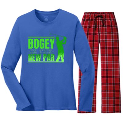 Bogey Is The New Par Golf Women's Long Sleeve Flannel Pajama Set 