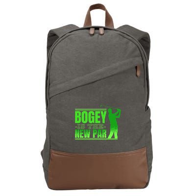 Bogey Is The New Par Golf Cotton Canvas Backpack