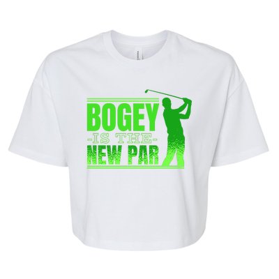 Bogey Is The New Par Golf Bella+Canvas Jersey Crop Tee