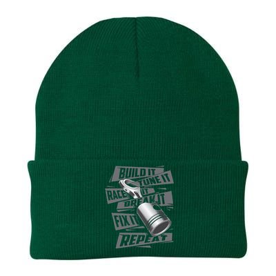 Build It Tune It Race It Break It Race Car Enthusiast Knit Cap Winter Beanie