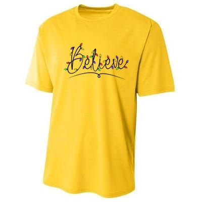 Believe In The Magic Of Christmas Festive Graphic Gift Performance Sprint T-Shirt