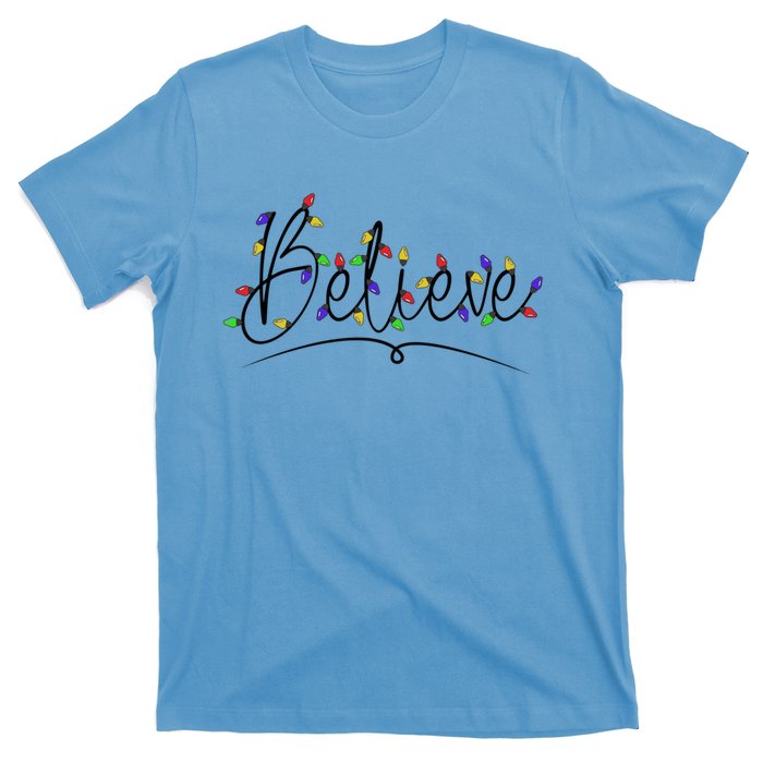 Believe In The Magic Of Christmas Festive Graphic Gift T-Shirt