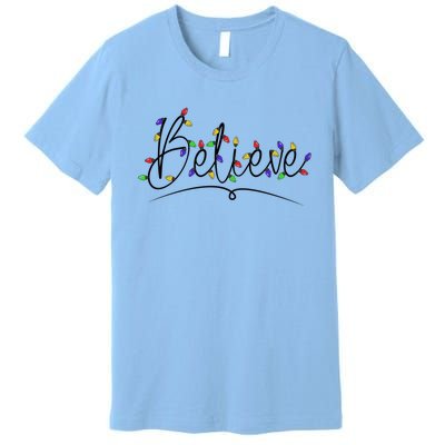 Believe In The Magic Of Christmas Festive Graphic Gift Premium T-Shirt