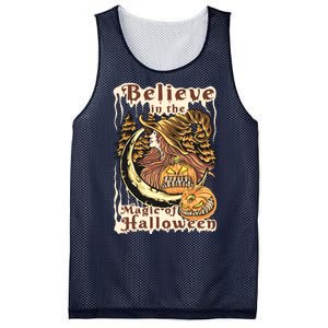 Believe In The Magic Of Halloween Mesh Reversible Basketball Jersey Tank