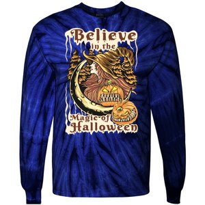 Believe In The Magic Of Halloween Tie-Dye Long Sleeve Shirt