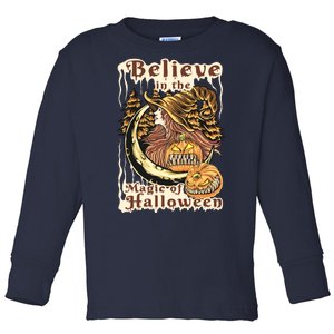 Believe In The Magic Of Halloween Toddler Long Sleeve Shirt