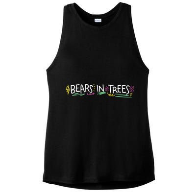 Bears In Trees Ocean Ladies PosiCharge Tri-Blend Wicking Tank