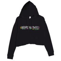 Bears In Trees Ocean Crop Fleece Hoodie