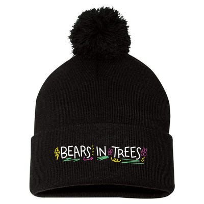 Bears In Trees Ocean Pom Pom 12in Knit Beanie