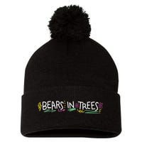Bears In Trees Ocean Pom Pom 12in Knit Beanie