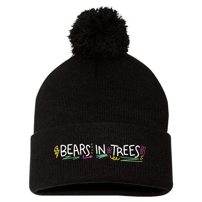 Bears In Trees Ocean Pom Pom 12in Knit Beanie