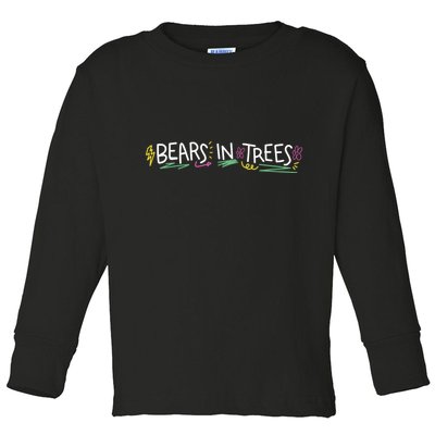 Bears In Trees Ocean Toddler Long Sleeve Shirt