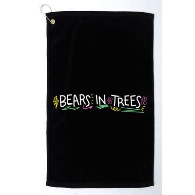 Bears In Trees Ocean Golf Towel