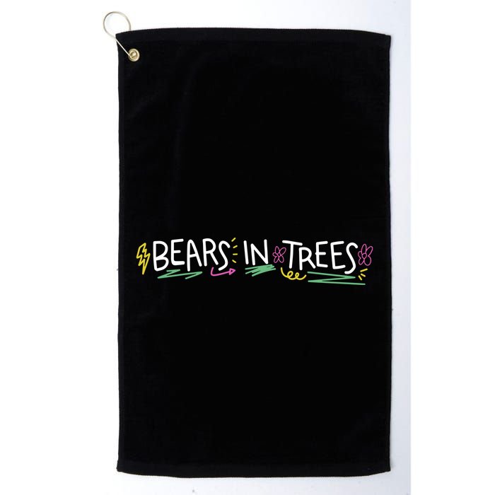 Bears In Trees Ocean Golf Towel