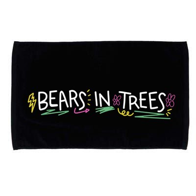 Bears In Trees Ocean Microfiber Hand Towel
