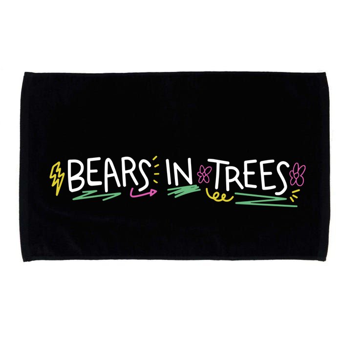 Bears In Trees Ocean Microfiber Hand Towel