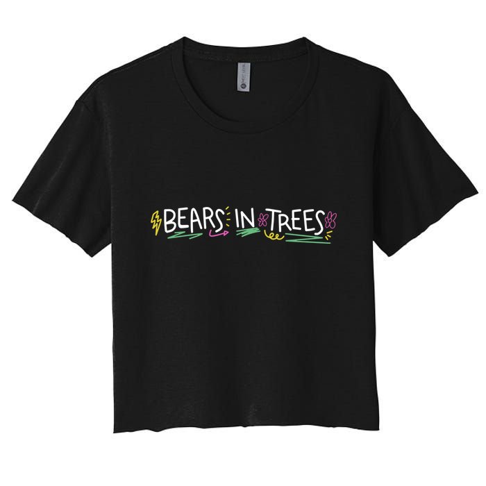 Bears In Trees Ocean Crop Top