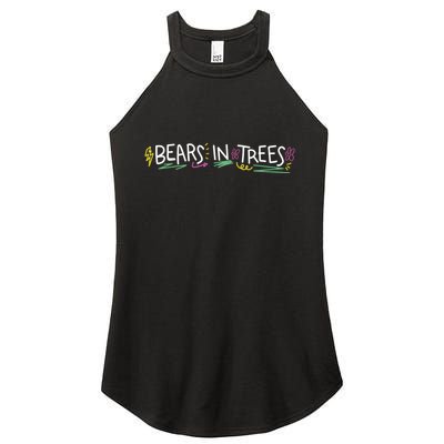 Bears In Trees Ocean Women's Perfect Tri Rocker Tank